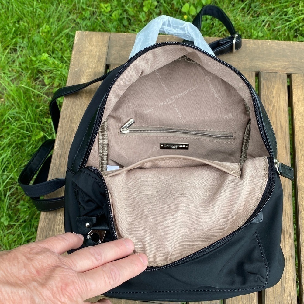 NWT David Jones Mini Backpack- Black - Picture 12 of 15